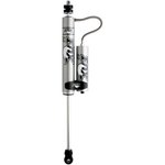 Fox 2.0 Performance Series 10.1-inch travel remote reservoir shock with stem mount and black anodized aluminum components.