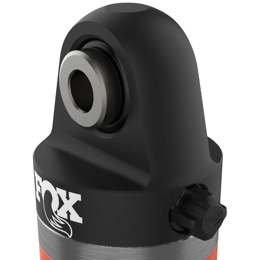 Fox 2.5 Factory Series 16-inch travel air shock with zinc plated body and black anodized components