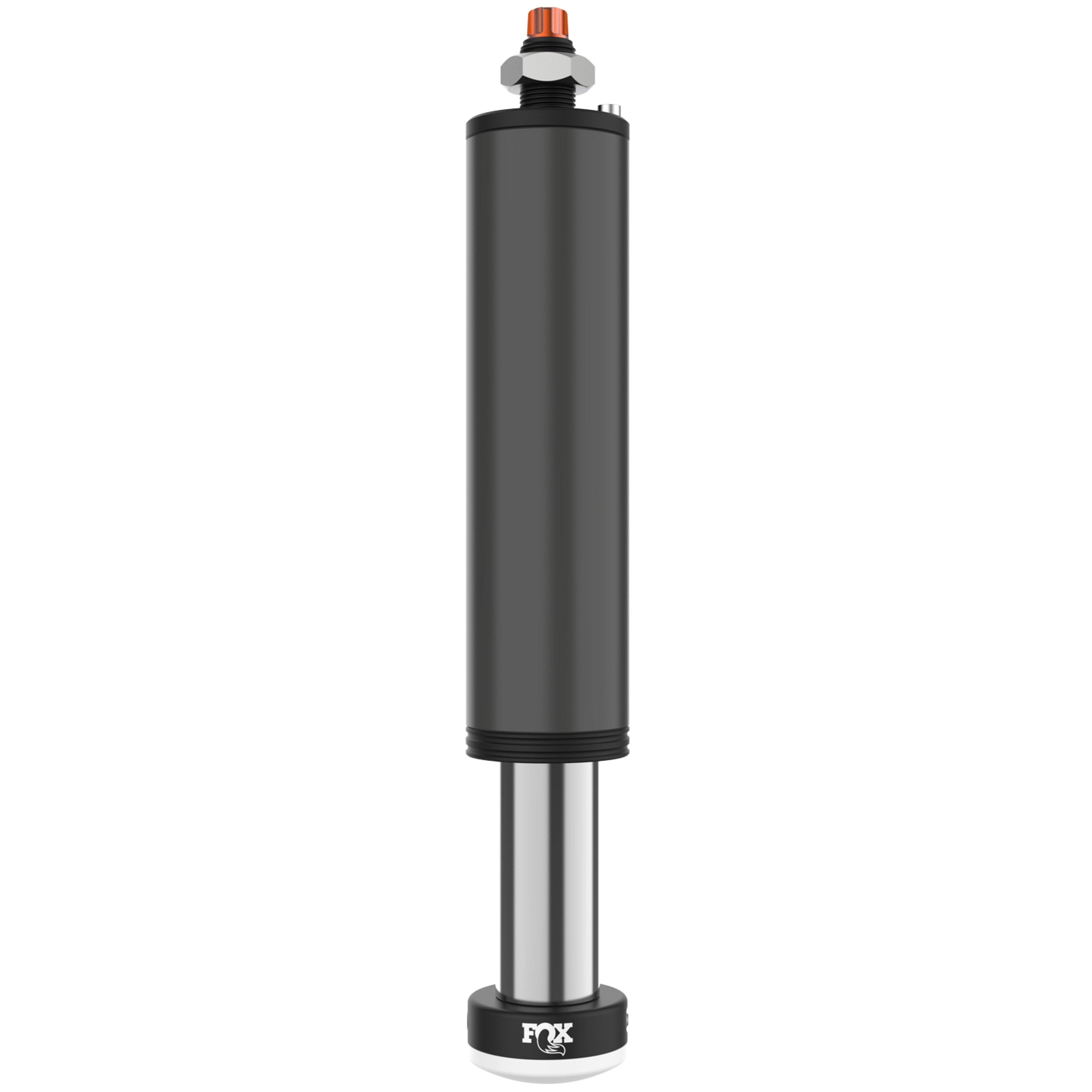 Fox 2.5 Factory Series bump stop with black anodized aluminum components and hard chrome plated shaft.