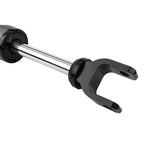 Fox Performance Elite Series 2.5 front adjustable reservoir shocks with black anodized hardware and external reservoir.