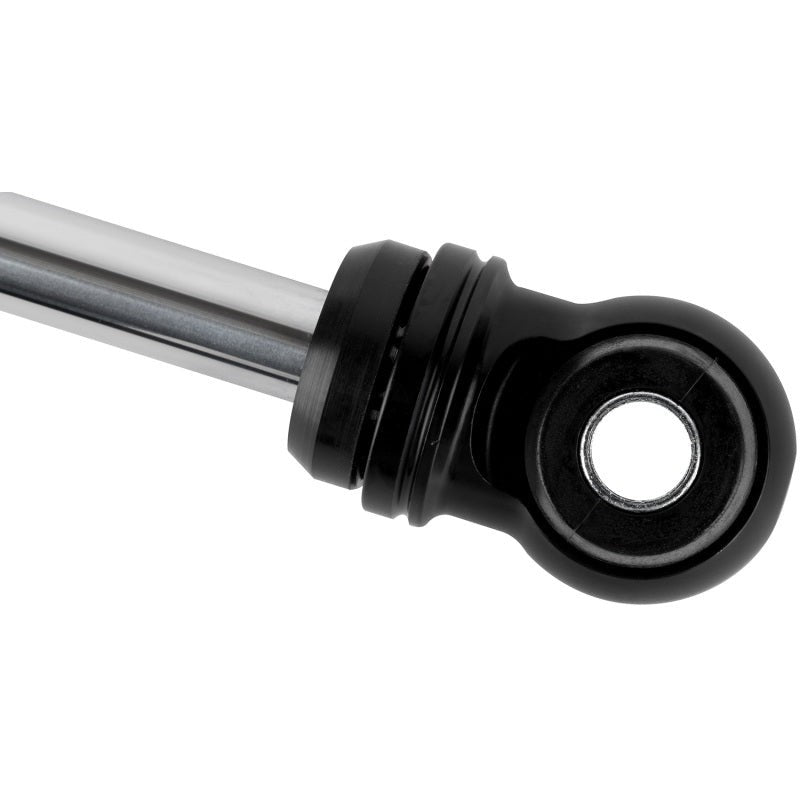 Fox 2.0 Performance Series smooth body IFP rear shock with black anodized aluminum components and 10.6-inch travel.
