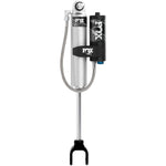 Fox 2.0 Performance Series front reservoir shock with LSC adjuster and aluminum reservoir clamp.