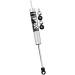 Fox 2.0 Performance Series IFP smooth body front shock with clear-anodized aluminum finish and black mounting bushings.