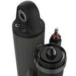 Fox 3.5 Factory Race 5-tube external bypass shock with piggyback reservoir, 16-inch travel, and Cerakote finish.