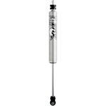 Fox 2.0 Performance Series 9.6-inch travel smooth body IFP front shock with silver aluminum finish and black components.