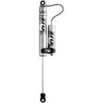 Fox 2.0 Performance Series aluminum smooth body rear shock with remote reservoir and mounting clamp.