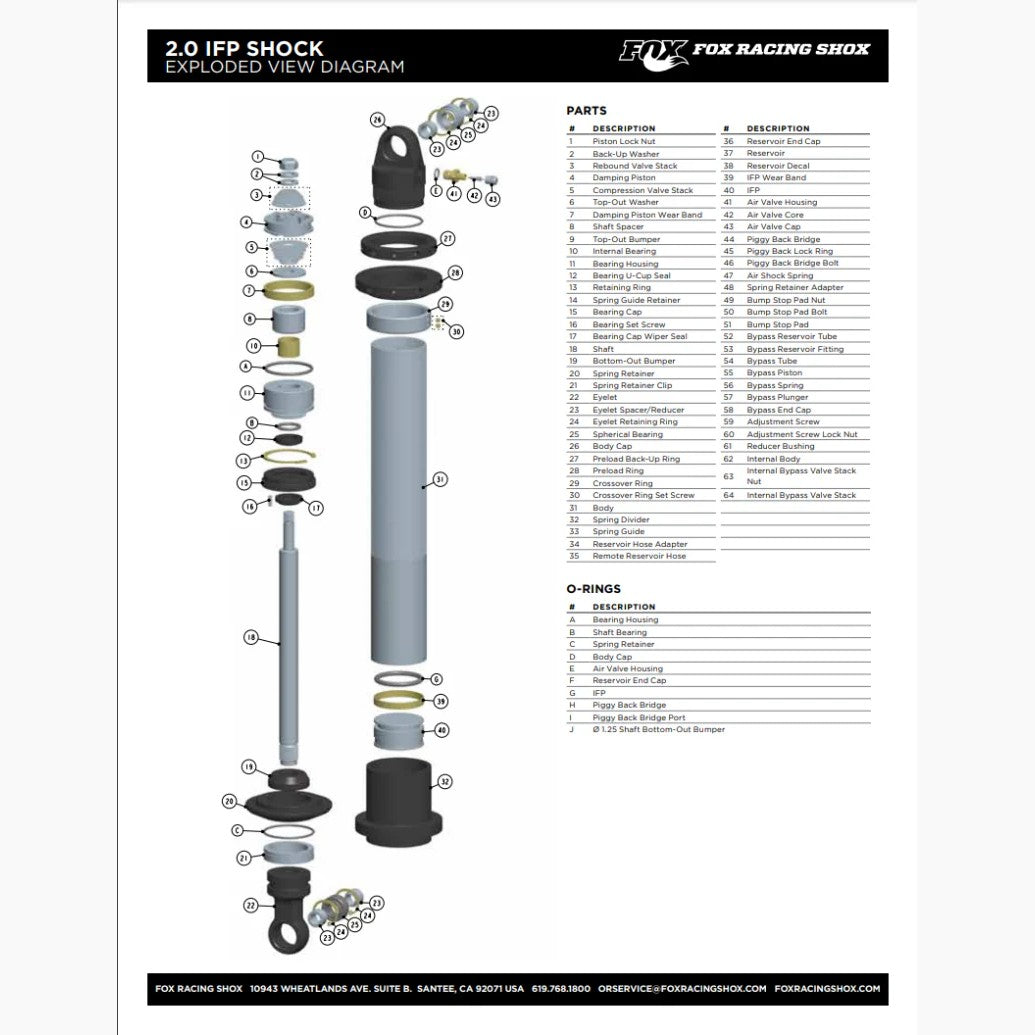 Protective black 360-degree wrap for Fox Racing shock shaft and body, 14.5-inch total length.