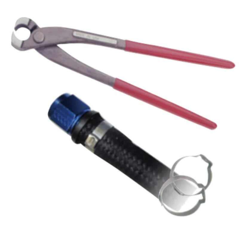 Fragola -10AN billet aluminum hose separator clamps, set of two with assembly hardware.