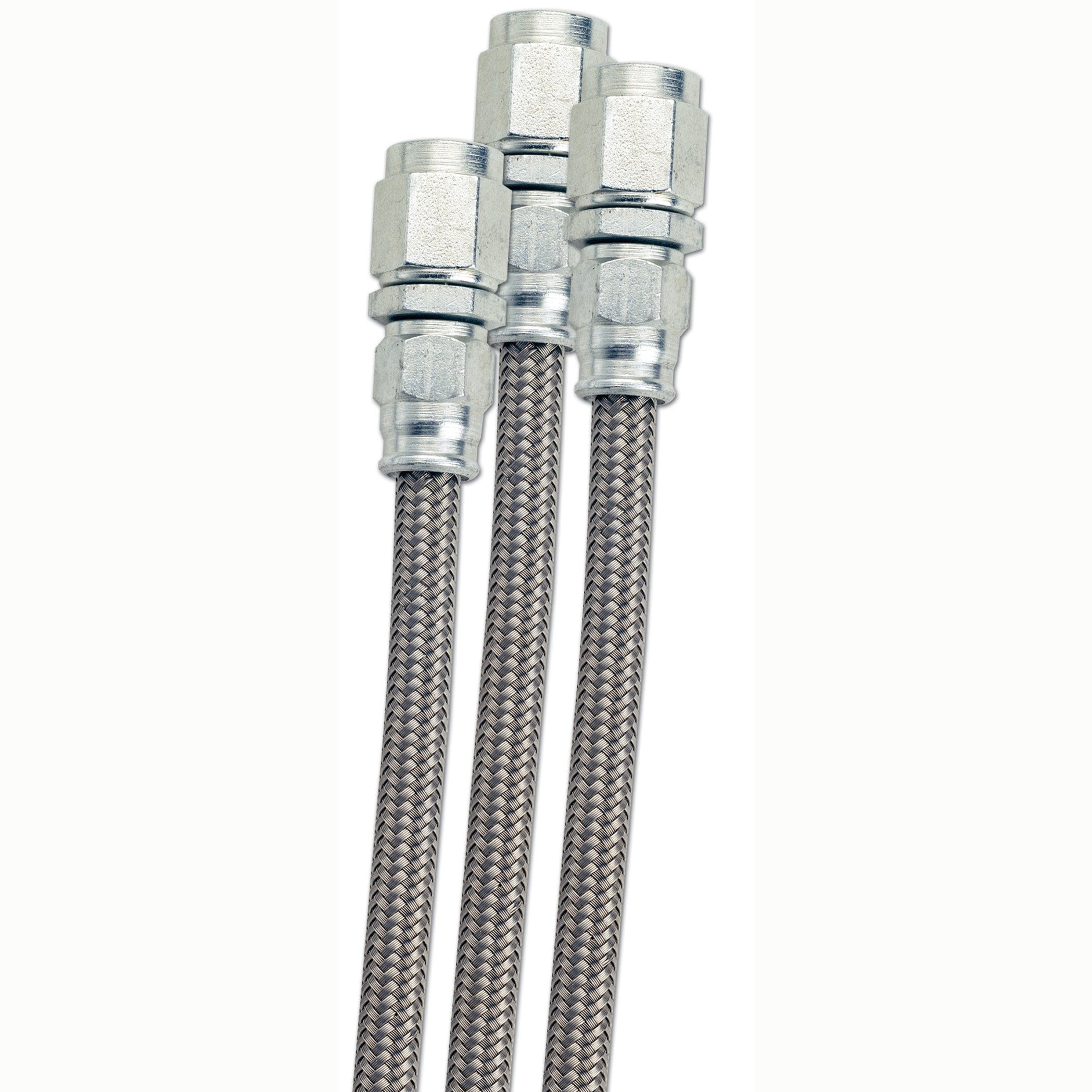Fragola Performance Systems -10AN PTFE hose with a protective black outer cover, 10-foot section