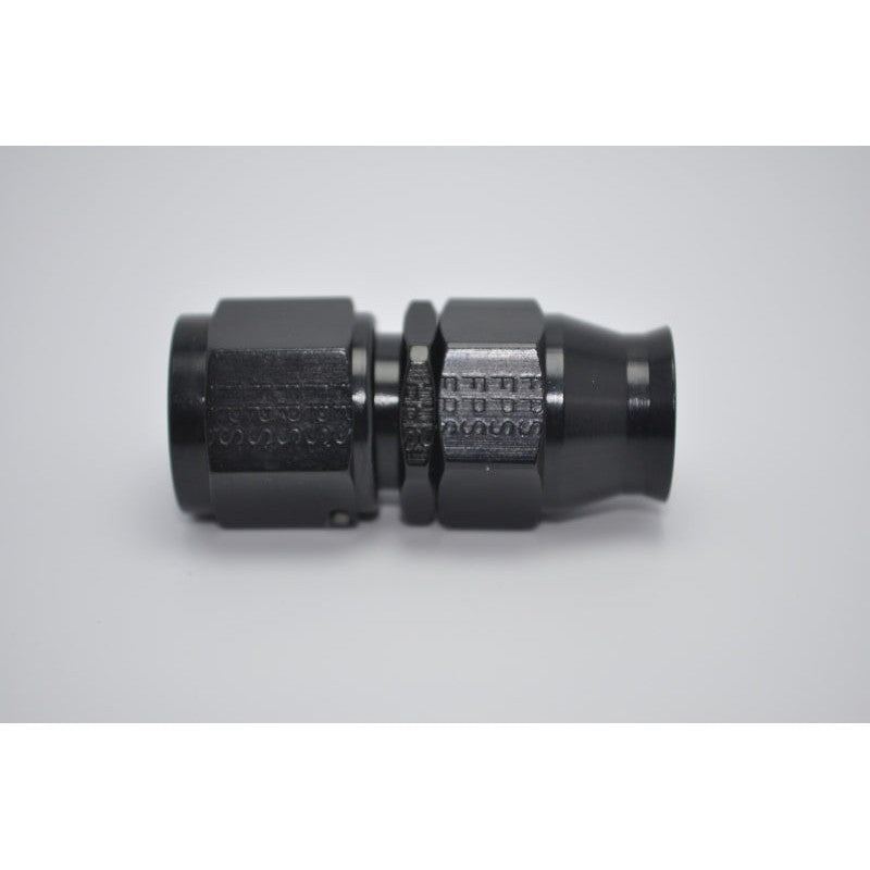 Fragola 680110-BL Real Street Series -10AN straight PTFE hose end in black anodized finish