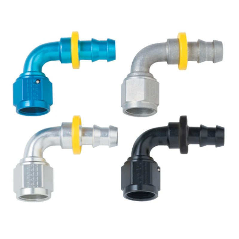 Fragola 209016-BL black anodized aluminum -16AN 90-degree Push-Lite hose end fitting