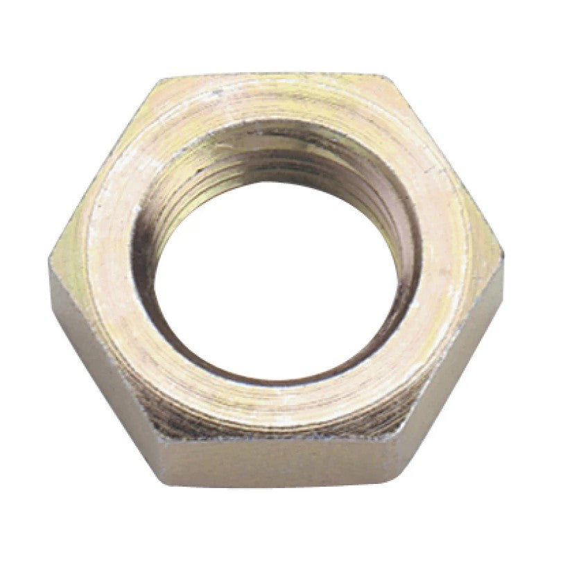Fragola steel bulkhead nut with -3AN sizing and 3/8-24 internal threads