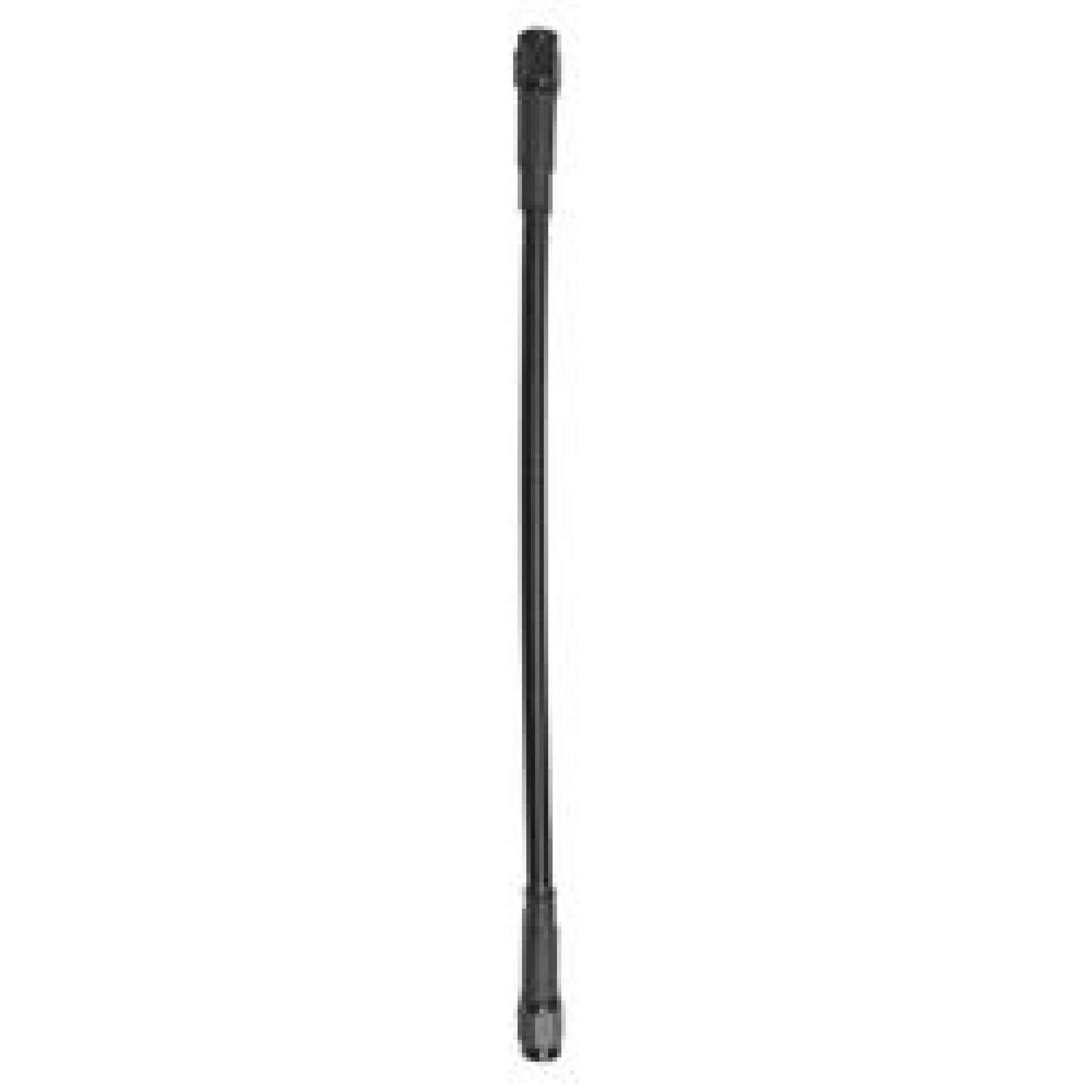 Fragola -3AN black covered 10-inch hose assembly with straight fittings on both ends