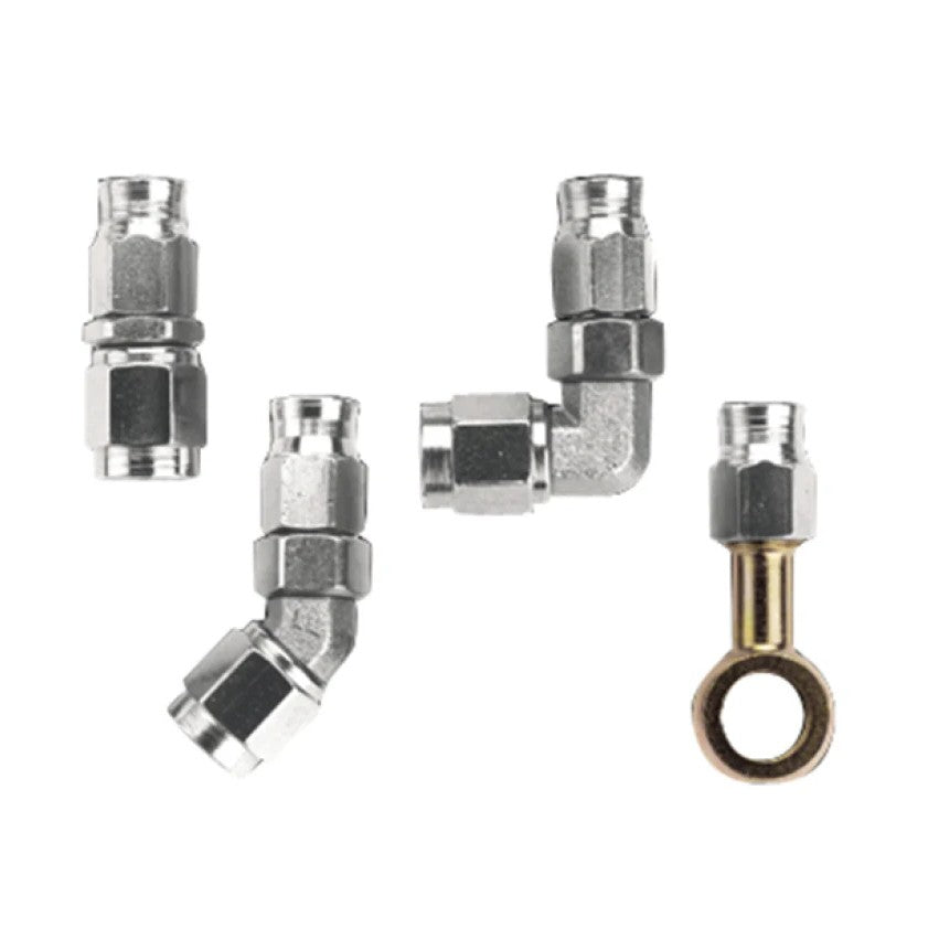 Fragola Performance Systems 604503 forged -3AN 45-degree hose end fitting.