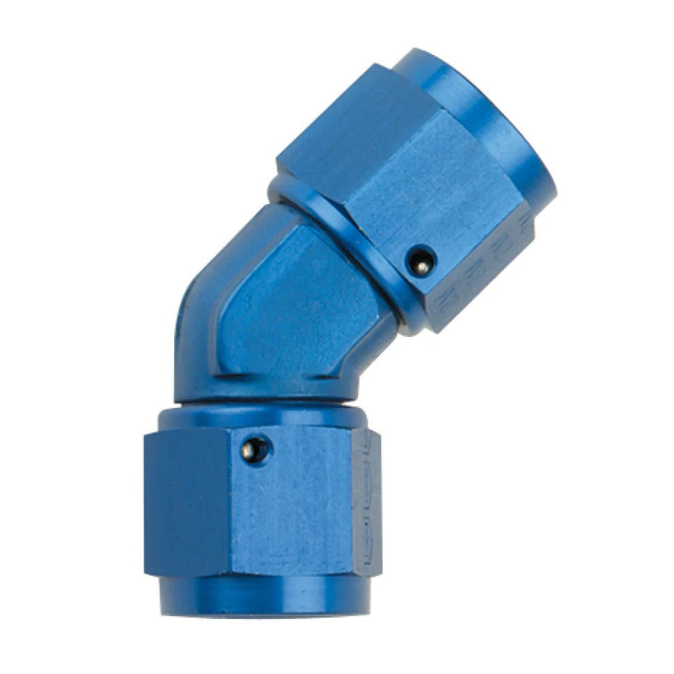 Fragola Performance Systems -6AN 45 degree female-to-female aluminum coupler fitting