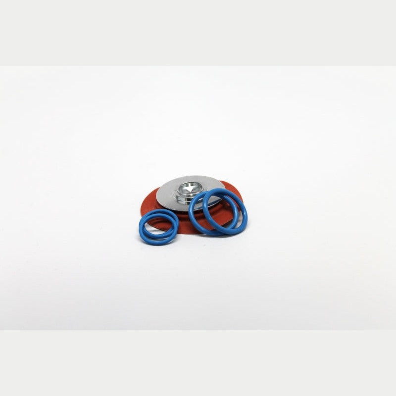 Fuelab 14602 Rebuild Kit featuring a replacement diaphragm and O-rings for 515xx and 525xx series regulators.