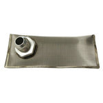 Fuelab 83801 in-tank fuel sock kit with 100-micron stainless steel mesh and -10AN adapter fitting.