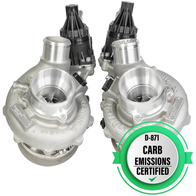 Left and right Garrett PowerMax GT2260S Stage 2 turbochargers for 2017-2021 Ford F-150 3.5L