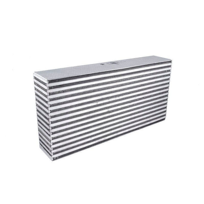 Garrett aluminum bar-and-plate air-to-air intercooler core with dimensions 24.00in x 12.11in x 4.50in.