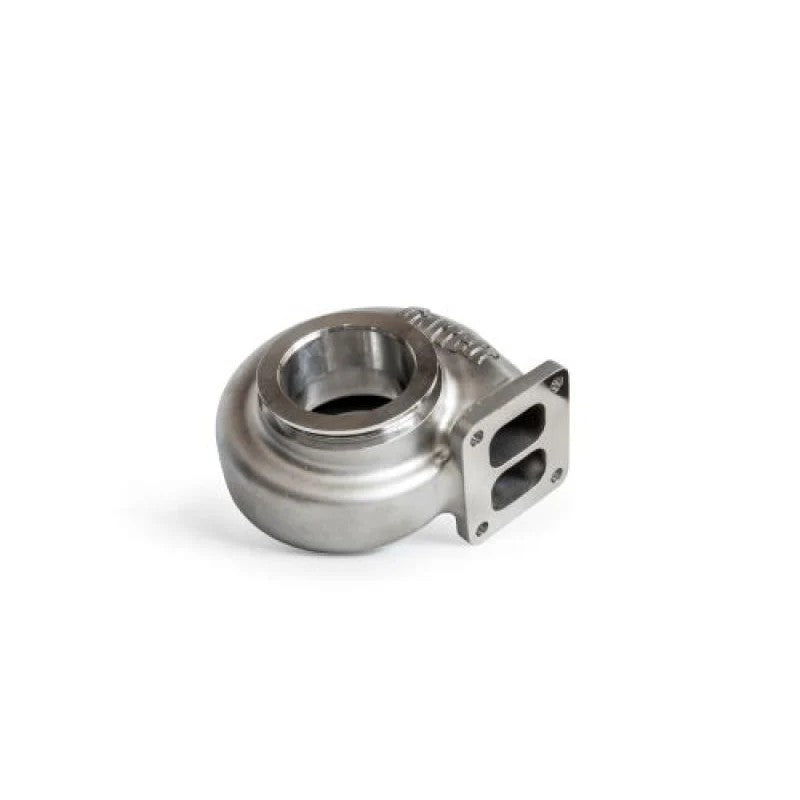 Cast Garrett G42 turbine housing featuring a divided T4 inlet flange and a V-band discharge.