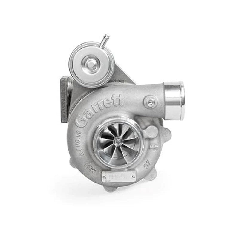 Garrett GBC22-350 Club Line turbocharger with T25 inlet, 0.64 A/R turbine housing, and internal wastegate actuator.