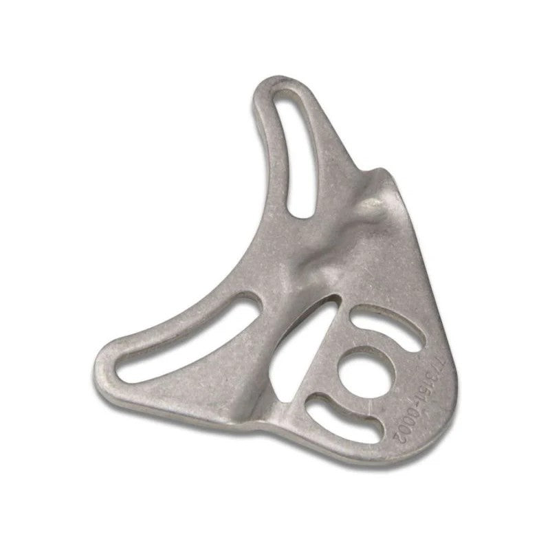 Garrett GT28 adjustable wastegate actuator bracket with slotted adjustment holes and a metallic finish