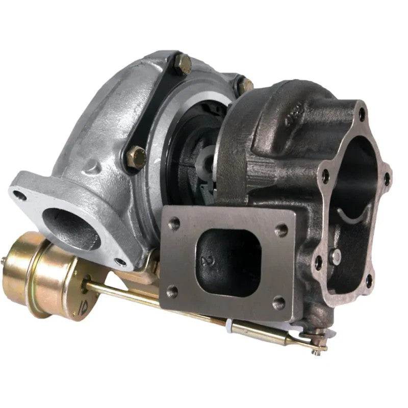 Garrett GT2860R dual ball bearing turbocharger assembly showing compressor and turbine housings with integrated wastegate