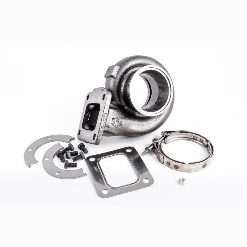 Garrett GT35R turbine housing with T4 open volute inlet and V-band discharge outlet