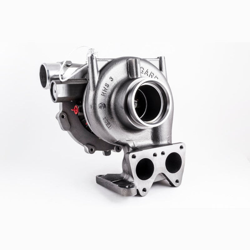 Garrett GT3794VA Stage 1 AVNT turbocharger for 6.6L Duramax diesel engines.
