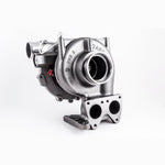 Garrett GT3794VA Stage 1 AVNT turbocharger for 6.6L Duramax diesel engines.