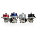 Garrett GVW-45 45mm external wastegate with red anodized actuator cap and stainless steel body