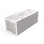Garrett water-to-air charge air cooler core with bar-and-plate construction, rated for 1000 horsepower.