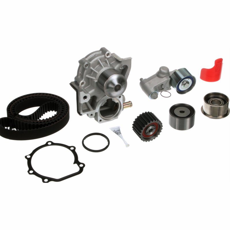 Gates TCKWP328DN timing belt component kit with water pump and idlers for 2013-2021 Subaru WRX STI.