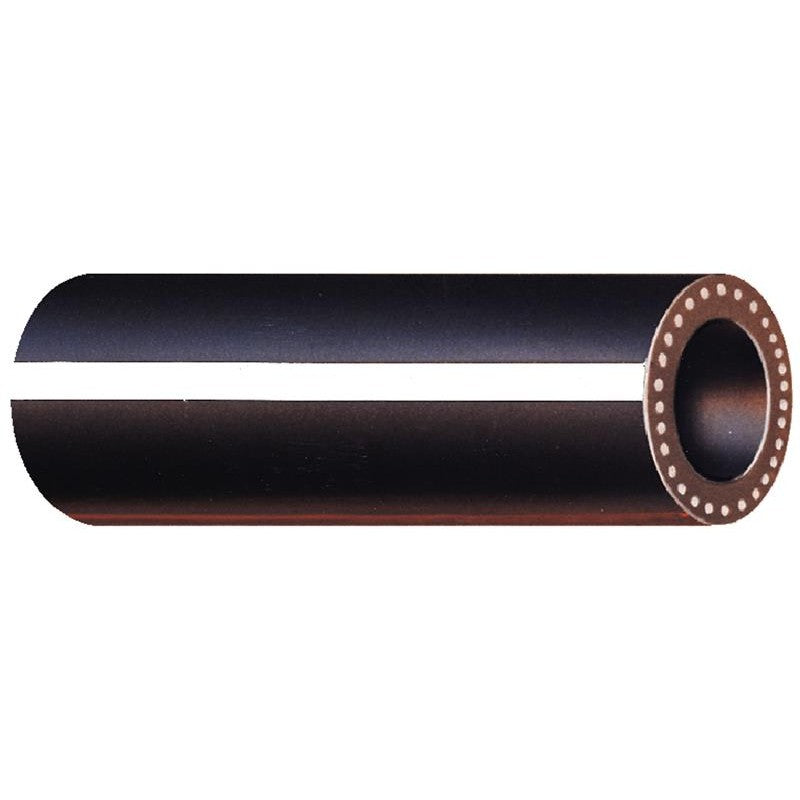 Bulk 50-foot roll of black Gates Safety Stripe 5/16-inch ID heater hose.