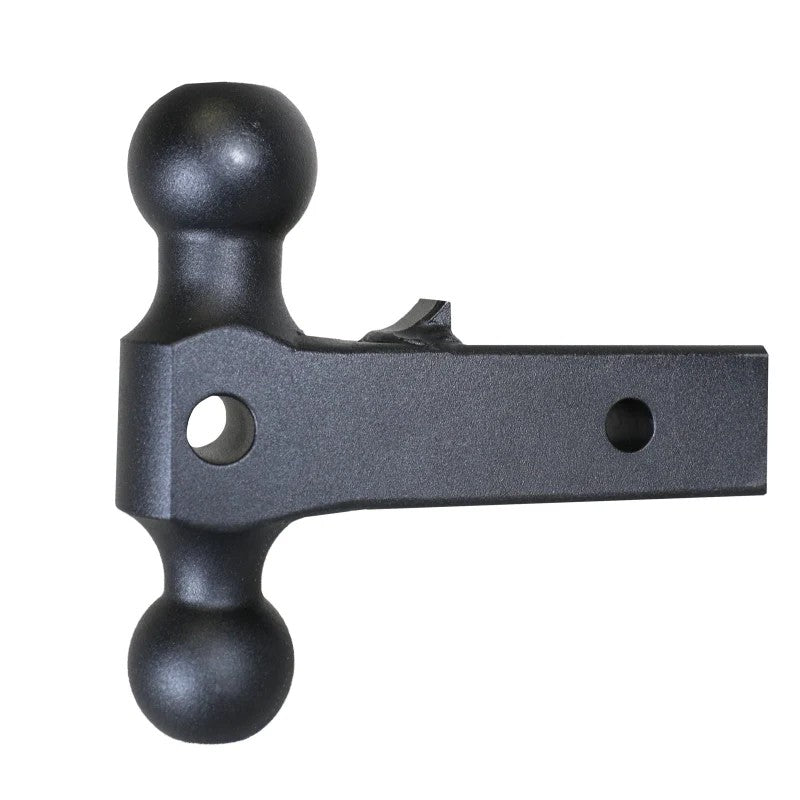 Gen-Y GH-051 adjustable dual-ball hitch mount for 2-inch receivers with 16K towing capacity and pintle lock compatibility.