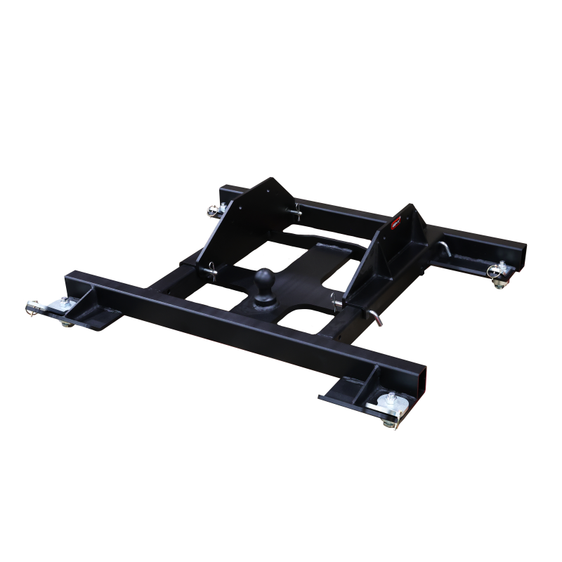 Gen-Y Advantage series OEM puck mount combo hitch base for Dodge trucks with gooseneck ball and 5th wheel head mounting.