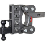 GEN-Y GH-1324 Boss Torsion-Flex adjustable drop hitch with 2.5 inch shank, dual-ball mount, and pintle lock