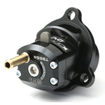 GFB DVX T9654 performance diverter valve with adjustment lever and dual outlet ports for turbo boost control.