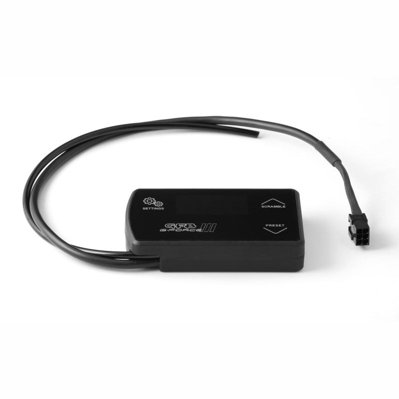 GFB G-FORCE III digital electronic boost controller head unit with touch-sensitive buttons and LCD display.