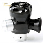 GFB HYBRID TMS Dual Port blow-off valve featuring a 35mm inlet and 30mm outlet for turbocharger applications.