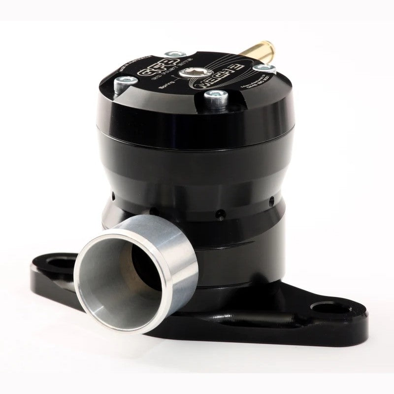 GFB Mach 2 TMS recirculating diverter valve T9102 featuring a precision-machined metallic housing.