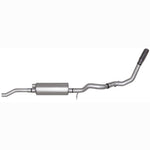 Gibson aluminized 3-inch cat-back single exhaust with Superflow muffler and polished stainless slash-cut tip.