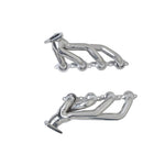 Gibson GP500S-C silver ceramic coated performance headers with 3/8-inch laser-cut flanges and 16-gauge tubing.