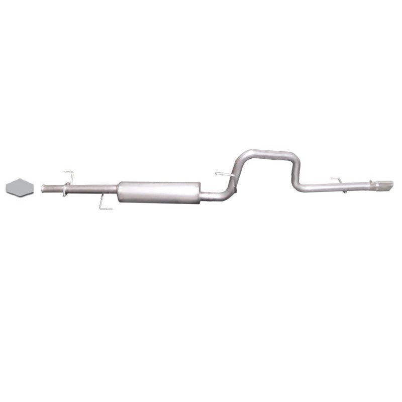 Gibson 18708 aluminized cat-back exhaust system with polished stainless steel slash-cut tip for Toyota 4Runner