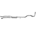 Gibson 3-inch aluminized single side cat-back exhaust system with polished slash-cut tip for Toyota Tundra.