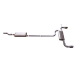 Gibson aluminized cat-back dual split exhaust system with polished slash-cut tips for Ford Edge and Lincoln MKX