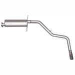 Gibson Single Side Stainless Steel Cat-Back Exhaust with polished slash-cut tip for 1998-2000 Nissan Frontier