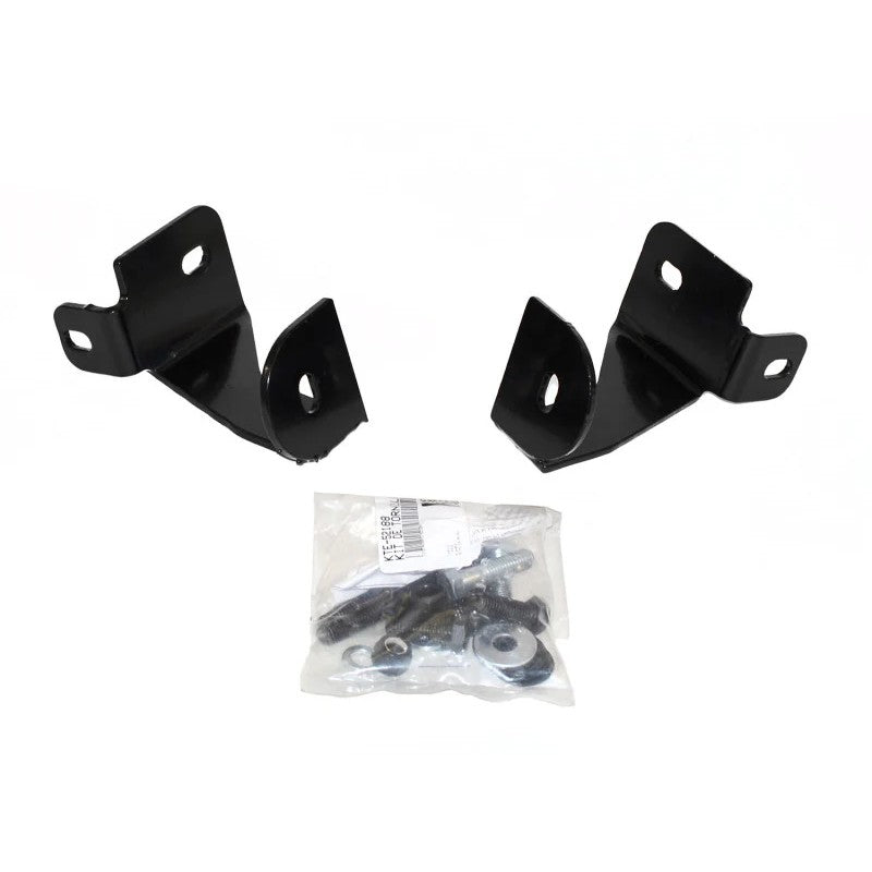 Set of black heavy-duty steel Go Rhino RC2 mounting brackets for Toyota Tacoma
