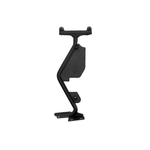 Textured black steel Go Rhino exterior jack mount for farm-style jacks installed on a Jeep Wrangler cowl