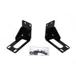 Black heavy-duty steel mounting brackets for Go Rhino RC2 bull bars on 1999-2007 Ford Super Duty trucks.